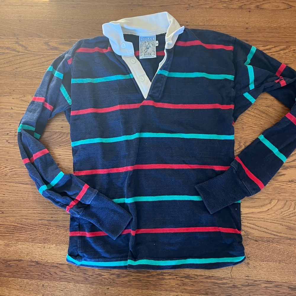 Vintage lands end rugby shirt